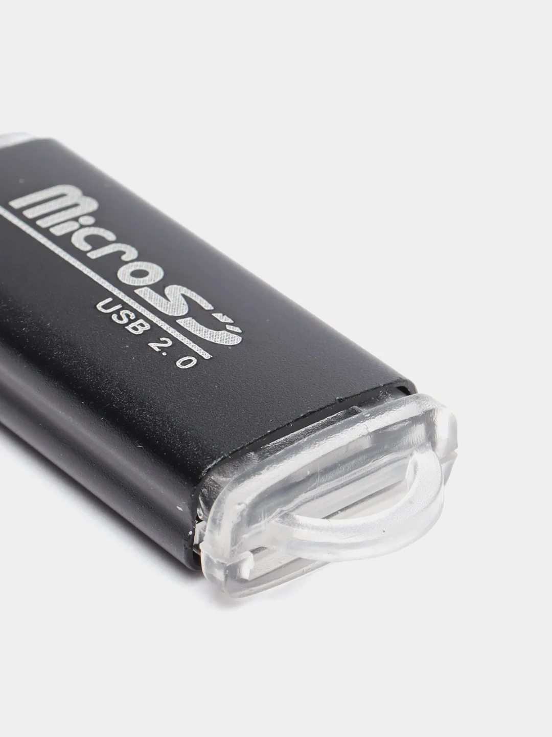 Черный картридер microSD для чтения карт памяти USB 2.0