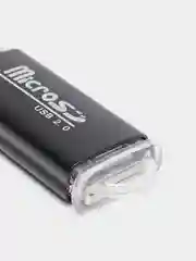 Черный картридер microSD для чтения карт памяти USB 2.0