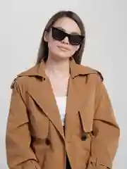 Черный солнцезащитные очки, женские, форма кошечки