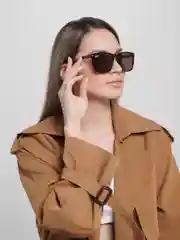Коричневый солнцезащитные очки, унисекс