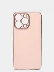 Розовый чехол для iPhone 13 Pro Max силиконовый айфон про макс