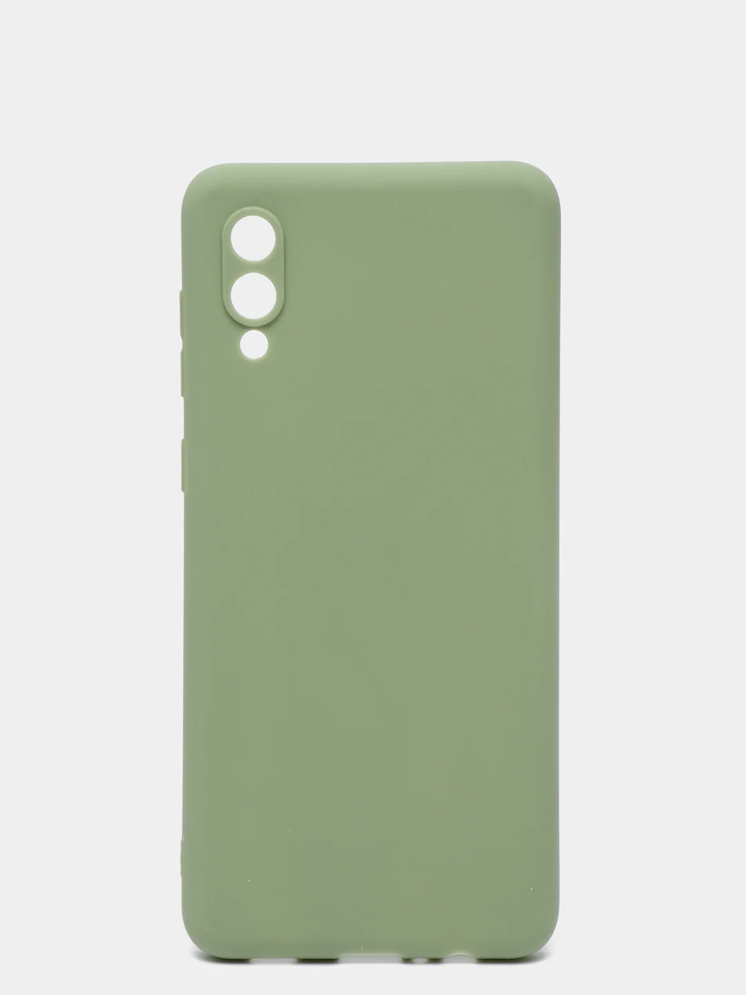 Оливковый чехол Samsung Galaxy A02 (2021), силиконовый