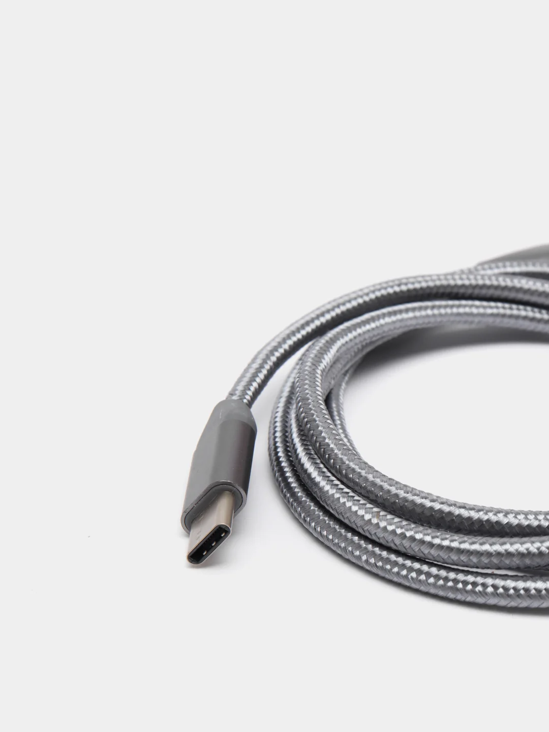Серый кабель USB Type C для зарядки, передачи данных, быстрая зарядка