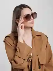 Коричневый солнцезащитные женские очки, UV400