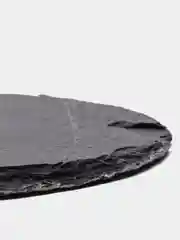 Черный доска для подачи сервировочная из камня круглая, прямоугольная