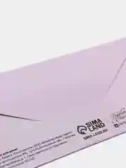 Фиолетовый конверт для денег С днем свадьбы