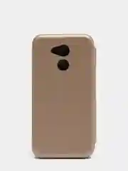 Золотой чехол-книжка Huawei Honor 6A, Хуавей Хонор 6А