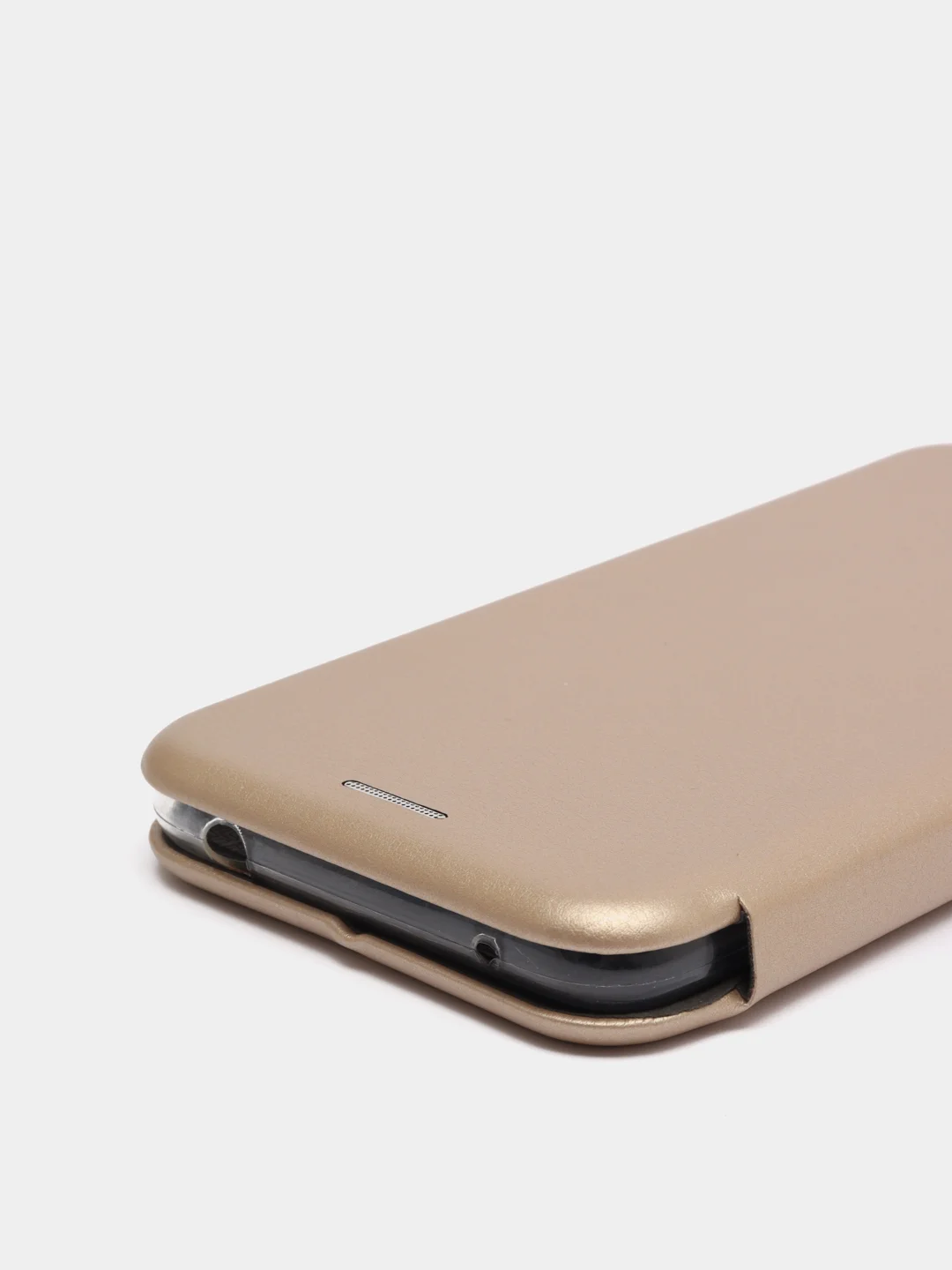 Золотой чехол-книжка Huawei Honor 6A, Хуавей Хонор 6А