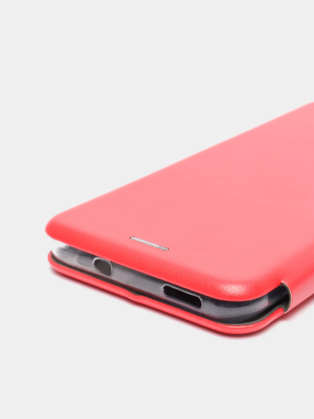 Красный чехол-книжка для Xiaomi Redmi Note 10 / Redmi Note 10S / Poco M5S