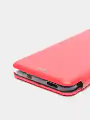 Красный чехол-книжка для Xiaomi Redmi Note 10 /  Redmi Note 10S / Poco M5S