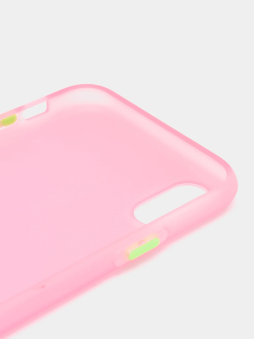 Розовый матовый силиконовый чехол iPhone X, XS