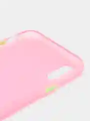 Розовый матовый силиконовый чехол iPhone X, XS