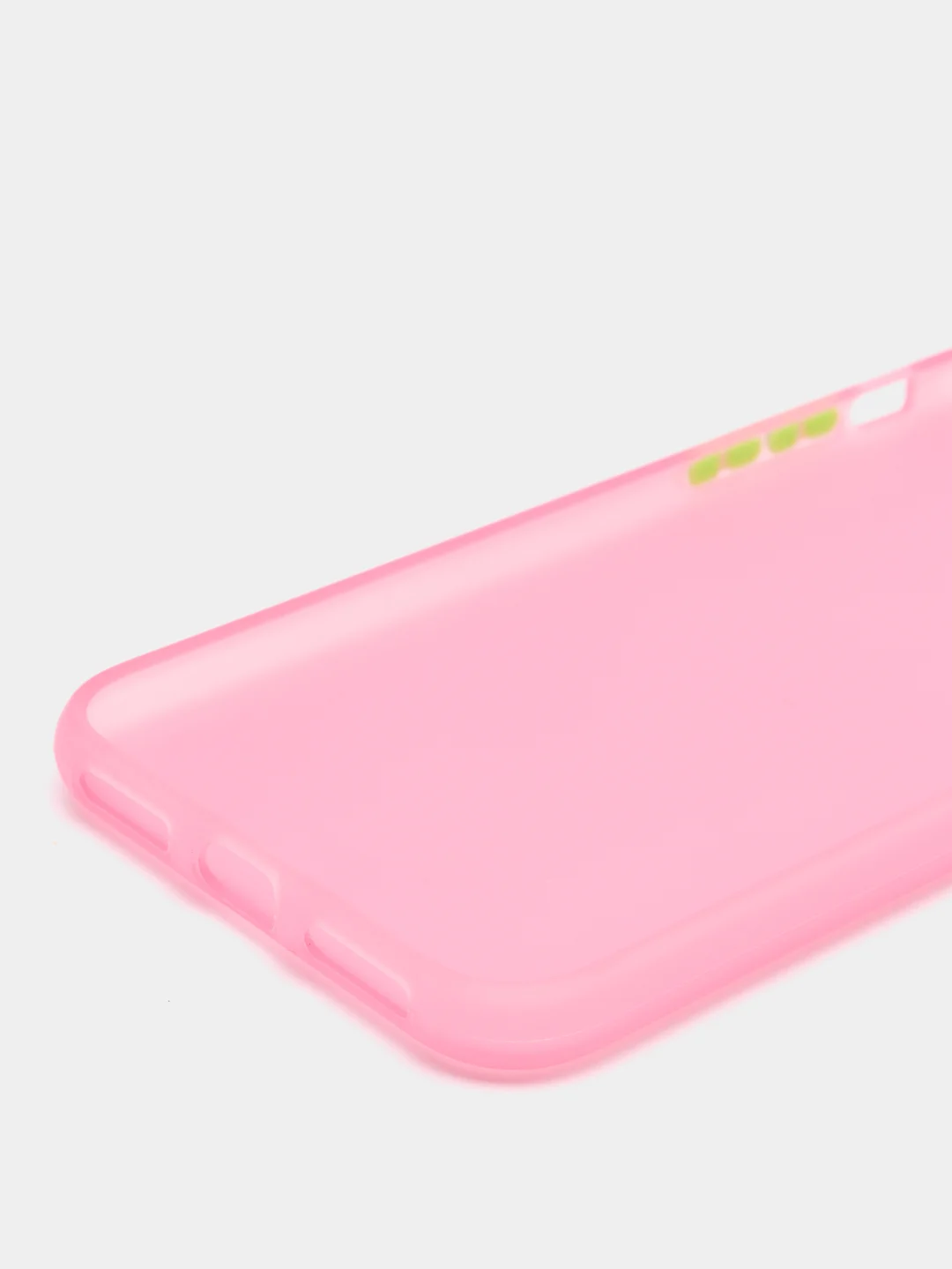 Розовый матовый силиконовый чехол iPhone X, XS