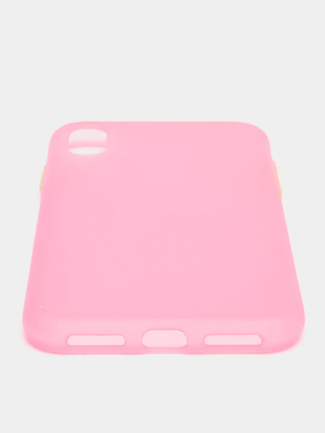 Розовый матовый силиконовый чехол iPhone X, XS