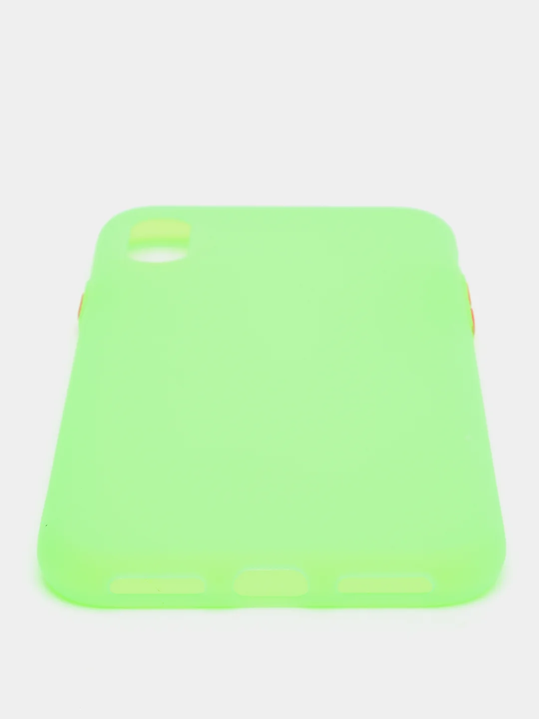 Лайм матовый силиконовый чехол iPhone X, XS
