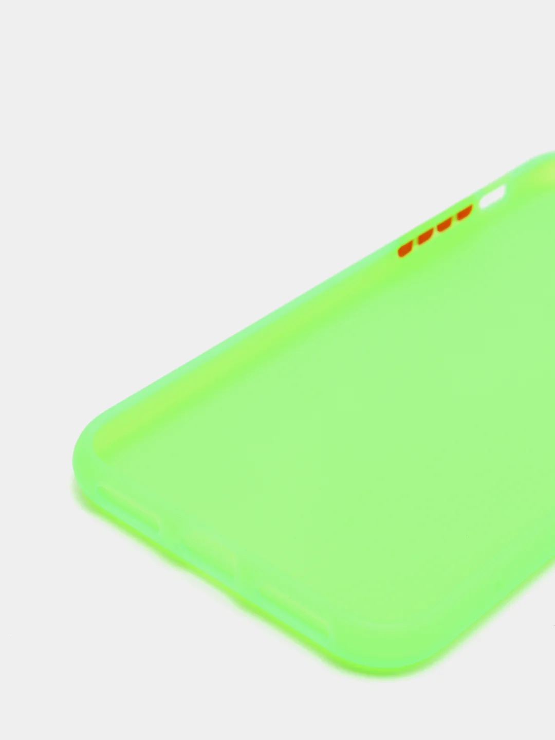 Лайм матовый силиконовый чехол iPhone X, XS