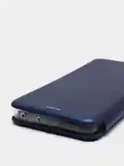 Темно-синий чехол-книжка для Samsung Galaxy S21 Ultra