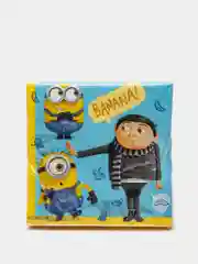Салфетки бумажные трехслойные Minions 2, 3D-дизайн, 33 х 33 см, 20 штук
