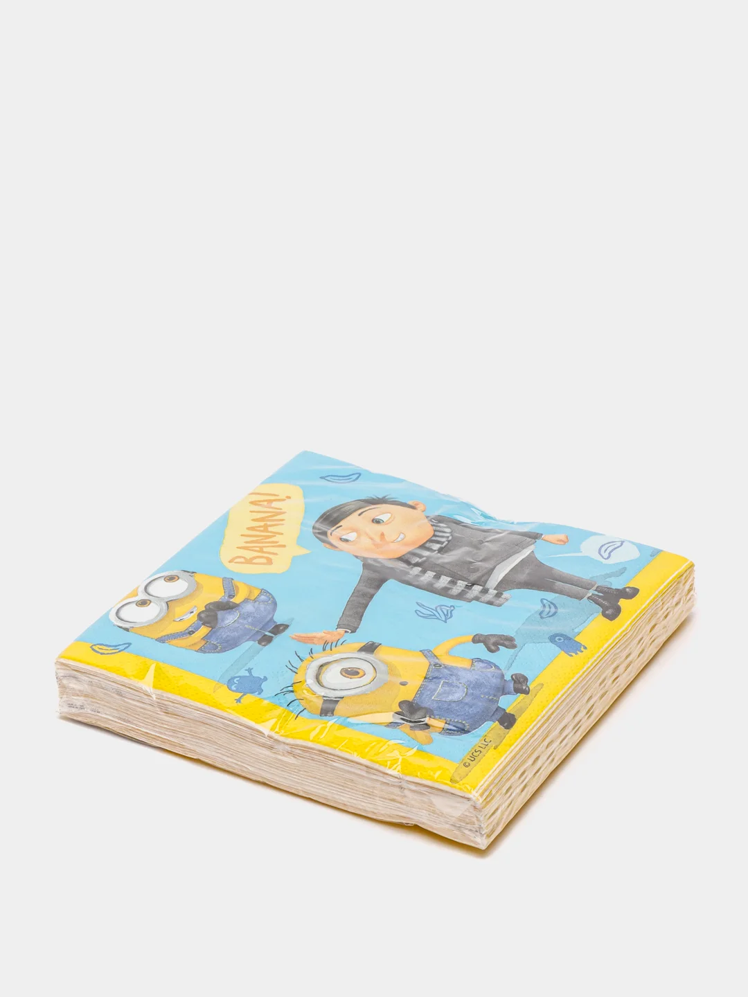 Салфетки бумажные трехслойные Minions 2, 3D-дизайн, 33 х 33 см, 20 штук
