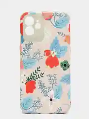 Голубой кожаный чехол для