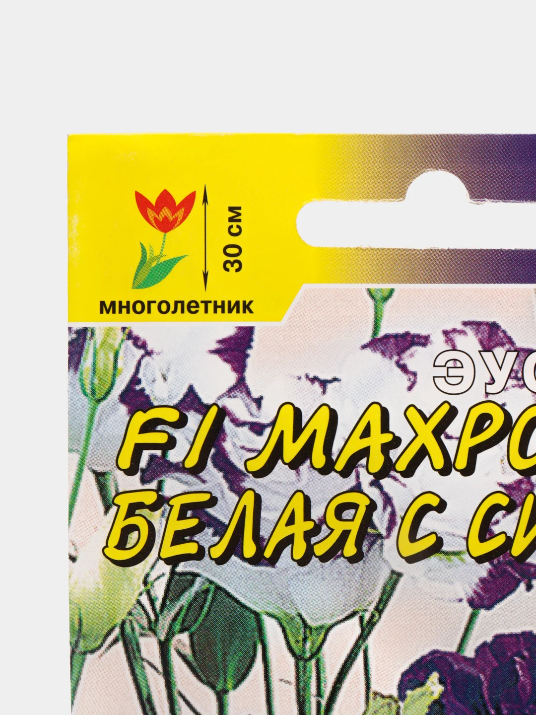 Эустома F1 Махровая белая с синим (семена цветущий сад)