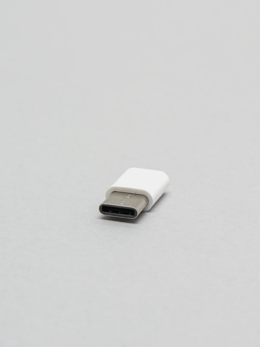 Белый переходник адаптер micro usb type c