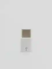Белый переходник адаптер micro usb type c