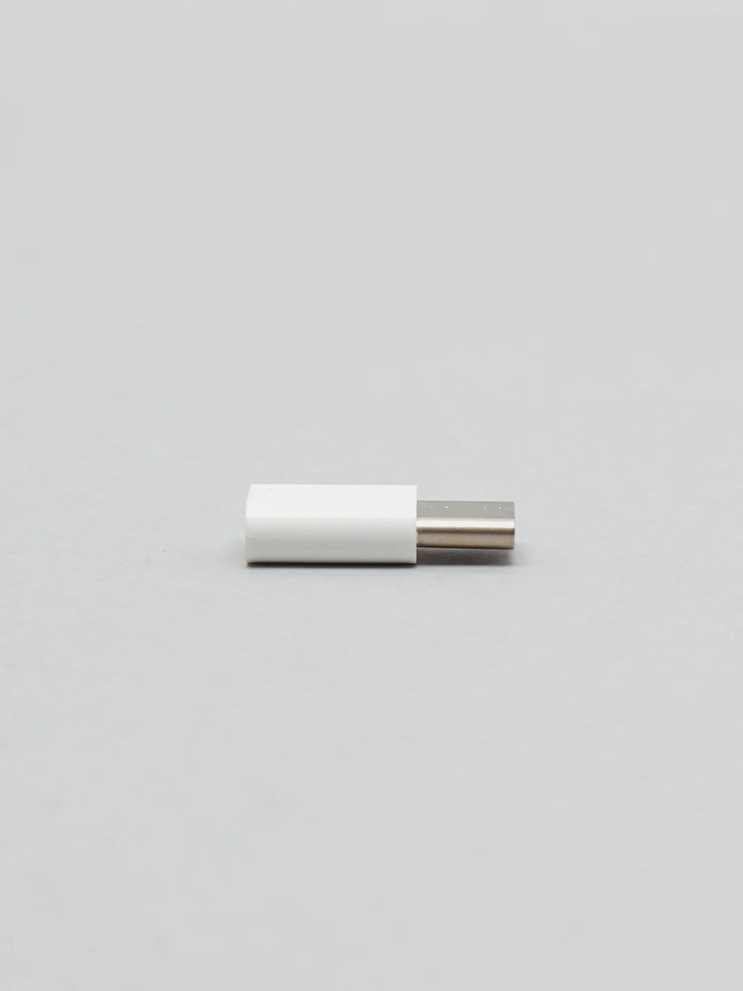 Белый переходник адаптер micro usb type c