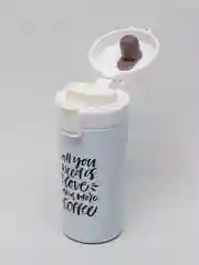 Белый термокружка All you need