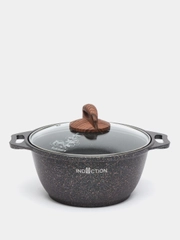 Кастрюля со стеклянной крышкой "Granit Ultra Induction" , 2 л, Blue