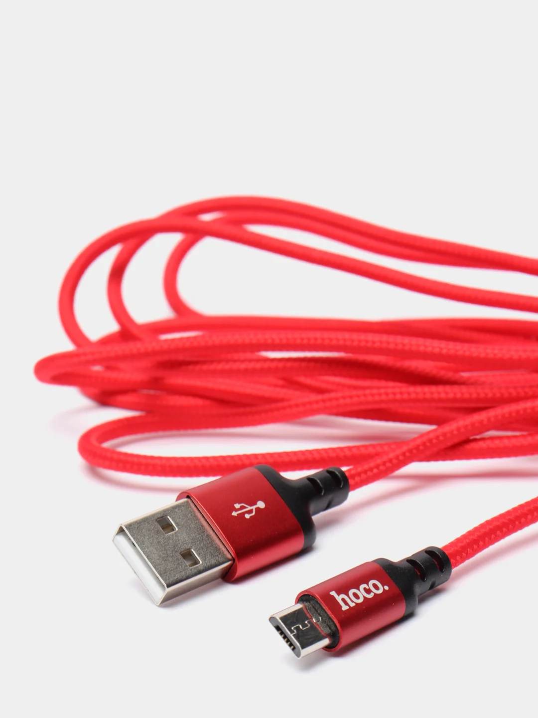 Красный кабель для зарядки и передачи данных HOCO X14 Micro-USB для Android 1м и 2м