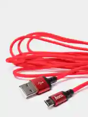 Красный кабель для зарядки и передачи данных HOCO X14 Micro-USB для Android 1м и 2м