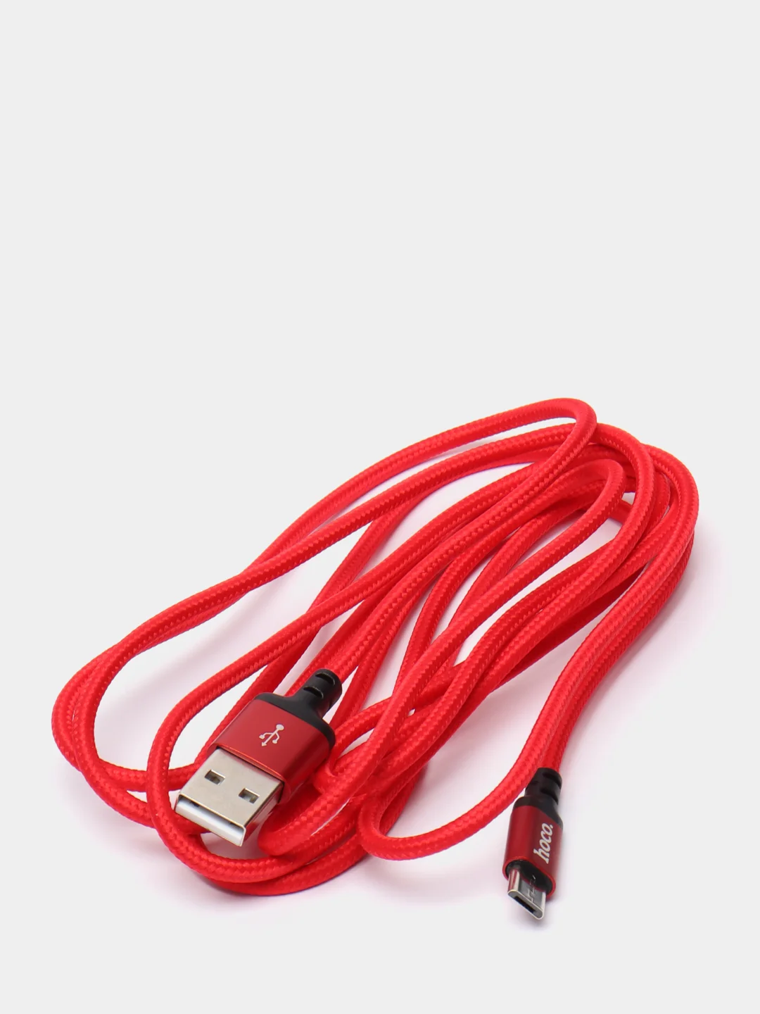 Красный кабель для зарядки и передачи данных HOCO X14 Micro-USB для Android 1м и 2м