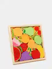 Фиолетовый деревянный пазл / 3D Пазл / Головоломка / Монтессори /Динозавры /Фрукты /Животные /Машинки