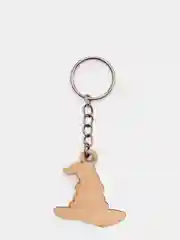 Белый брелок деревянный Harry Potter