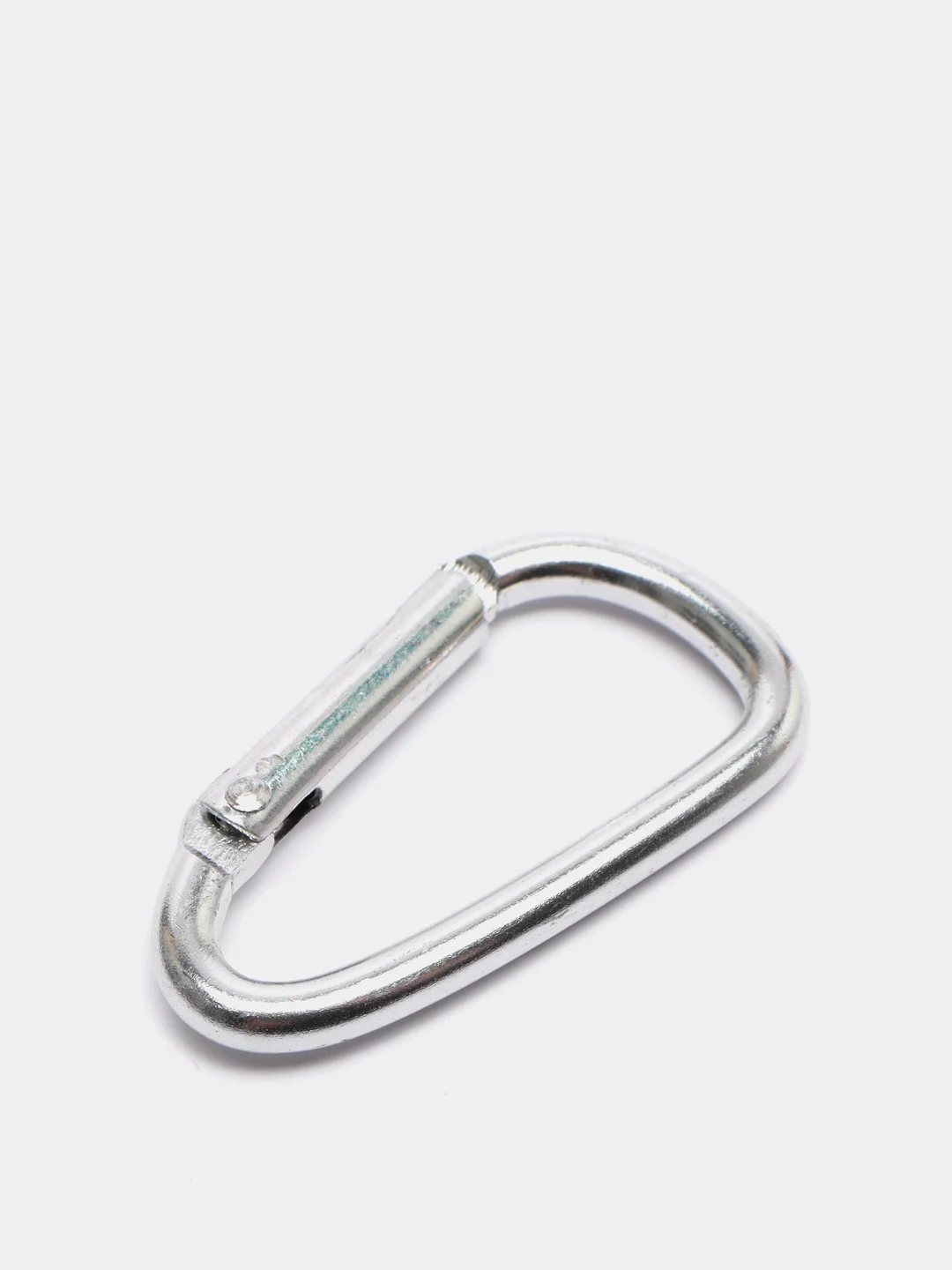 Серебряный карабин на чехол для беспроводных наушников AirPods 1/2/3/Pro i9S/i10/i11/i12