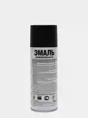 Эмаль универсальная черная, матовая, аэрозоль, 520