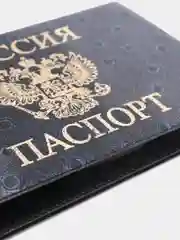 Обложка для паспорта, цвет синий
