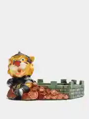 Бирюзовый пепельница "Тигренок"