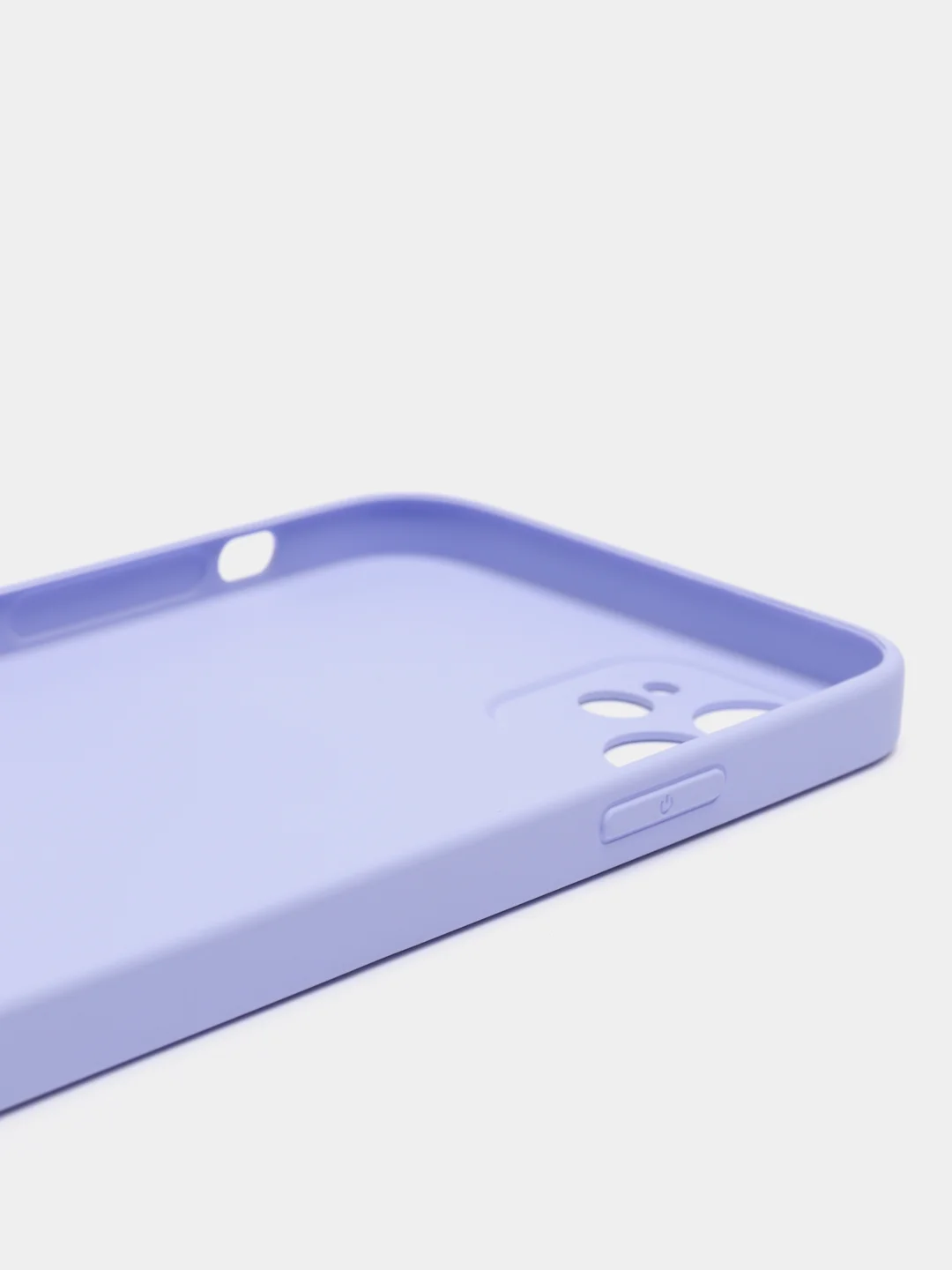 Лавандовый чехол силиконовый с матовой стеклянной панелью для iPhone 11, 12, 13, 13 Pro, 13 Pro Max