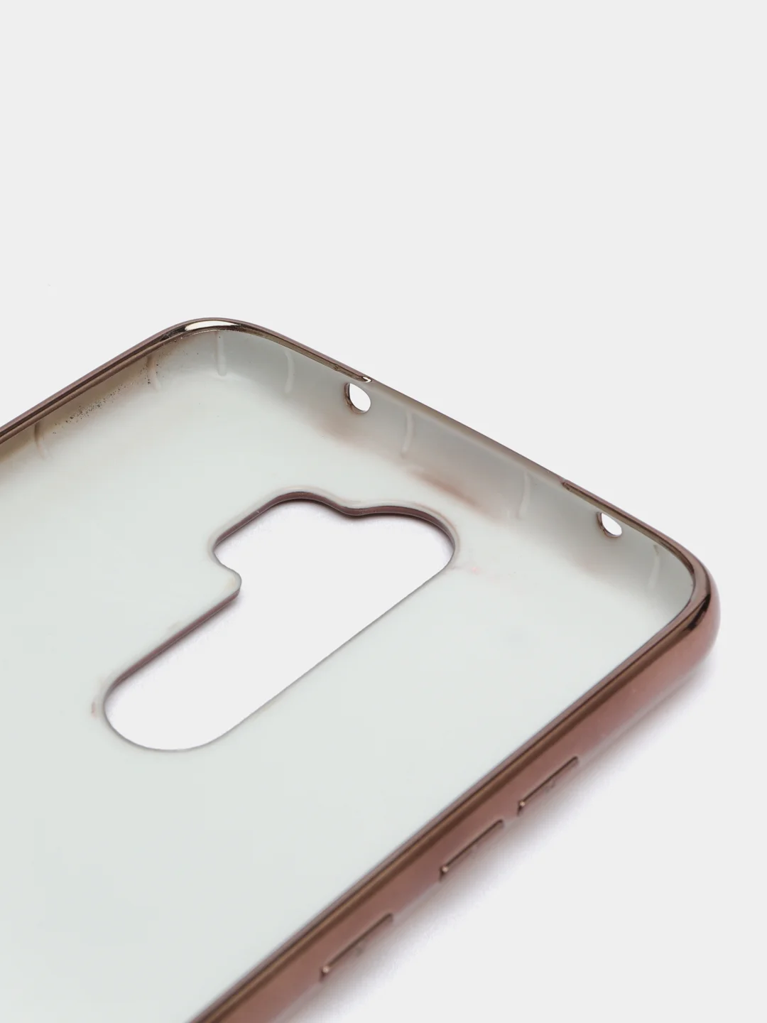 Бежевый чехол Xiaomi Redmi Note 8 Pro, Сяоми Редми Нот 8 Про силиконовый с глянцевой рамкой