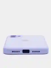Лавандовый чехол силиконовый с матовой стеклянной панелью для iPhone 11, 12, 13, 13 Pro, 13 Pro Max