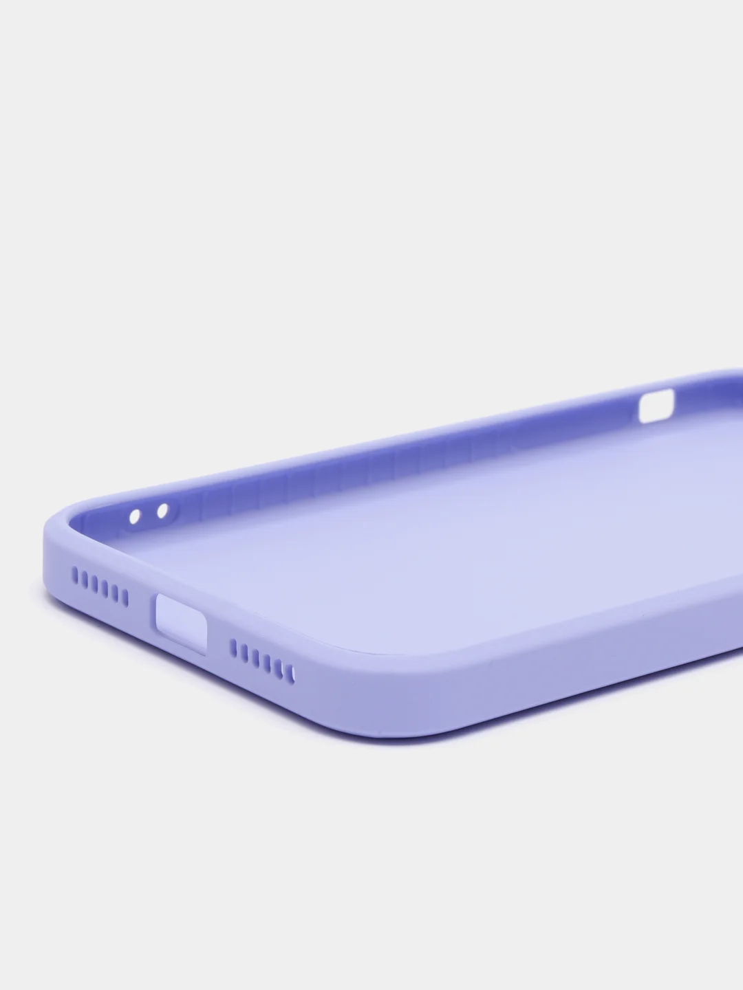 Лавандовый чехол силиконовый с матовой стеклянной панелью для iPhone 11, 12, 13, 13 Pro, 13 Pro Max