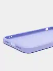 Лавандовый чехол силиконовый с матовой стеклянной панелью для iPhone 11, 12, 13, 13 Pro, 13 Pro Max