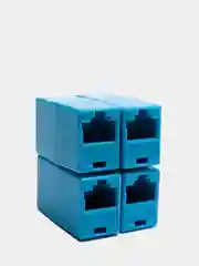 Синий rj45 соединитель муфта