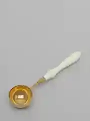 Белый печь и ложка для плавки сургуча, 3 цвета / сургучная печать, штамп / оттиск из сургуча