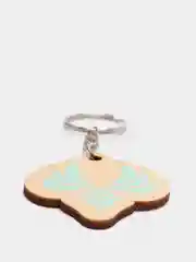 Желтый брелок деревянный по игре "Геншин Импакт"