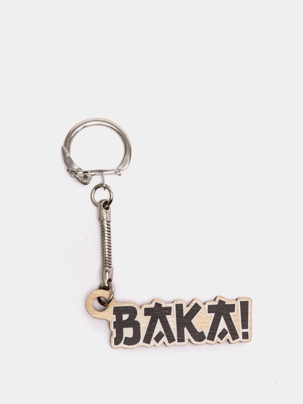 Брелок деревянный "BAKA!"
