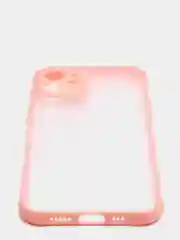 Розовый чехол для телефона iPhone 12   Противоударный Прозрачный матовый