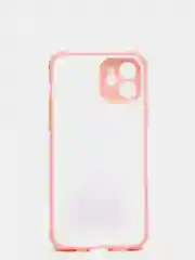 Розовый чехол для телефона iPhone 12   Противоударный Прозрачный матовый